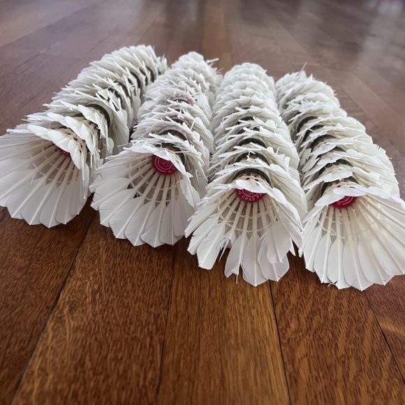 Chaopai Red Grade A, Badminton Goose Feather Shuttlecock- Speed 77 - Picture 6 of 9